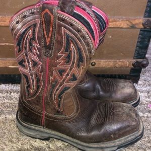 Ariat carbon toe western work boot 8D
